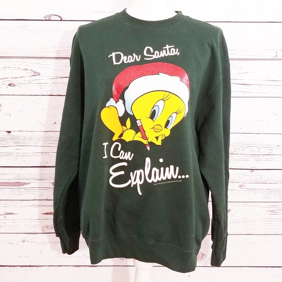 Loom Tweety Bird Christmas Sweatshirt 
